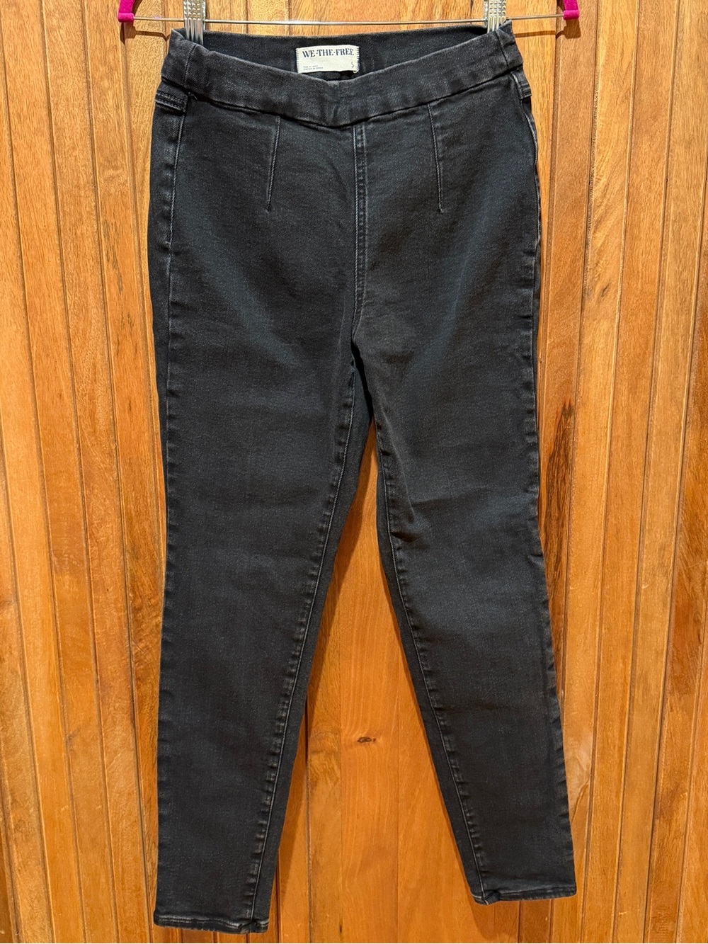 Free People We The Free Black High-Rise Skinny Jean Sleek Fit Small
